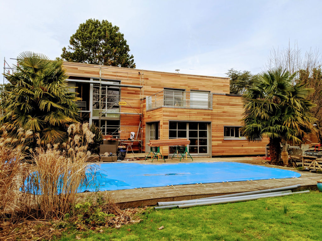 Maison ossature bois moderne